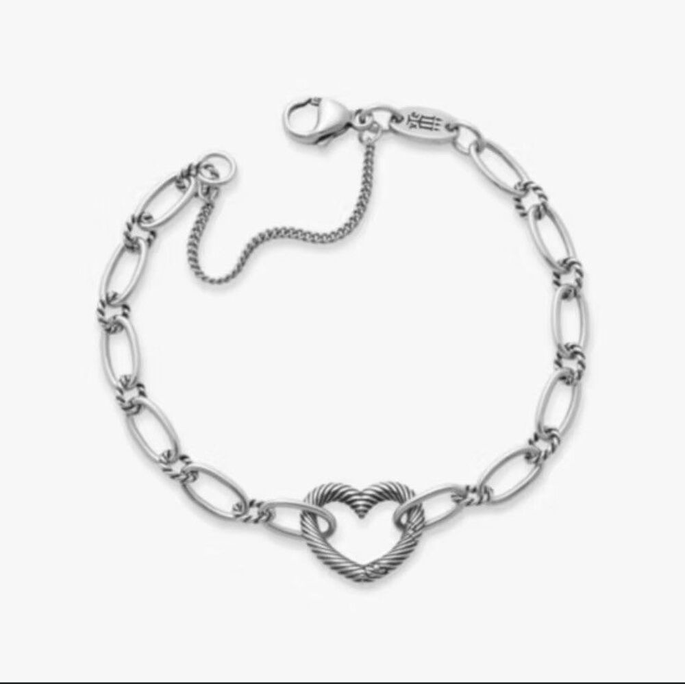 NWT James Avery Changeable Heart Charm Bracelet(L)